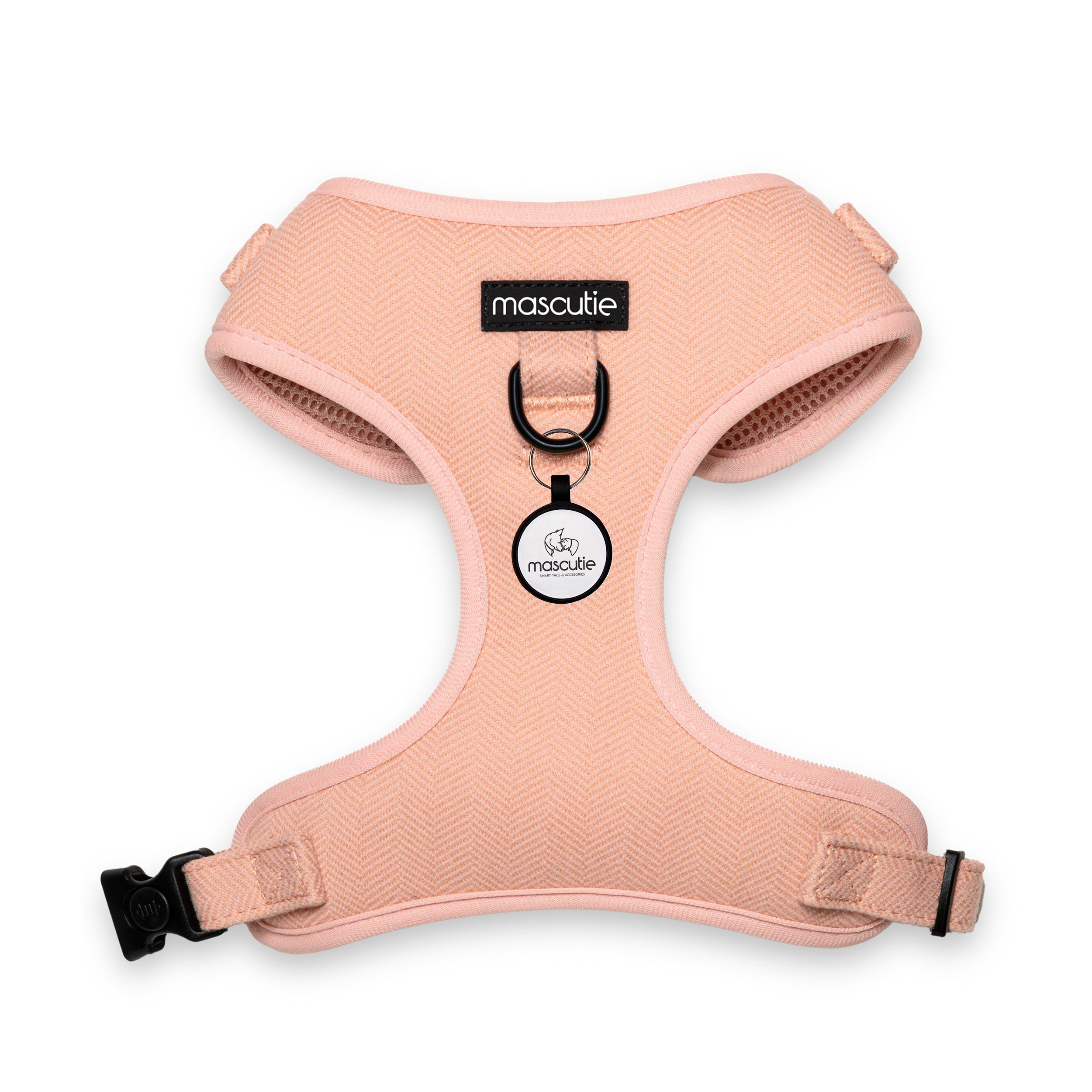 Arnés Tweed Peach + M-Tag
