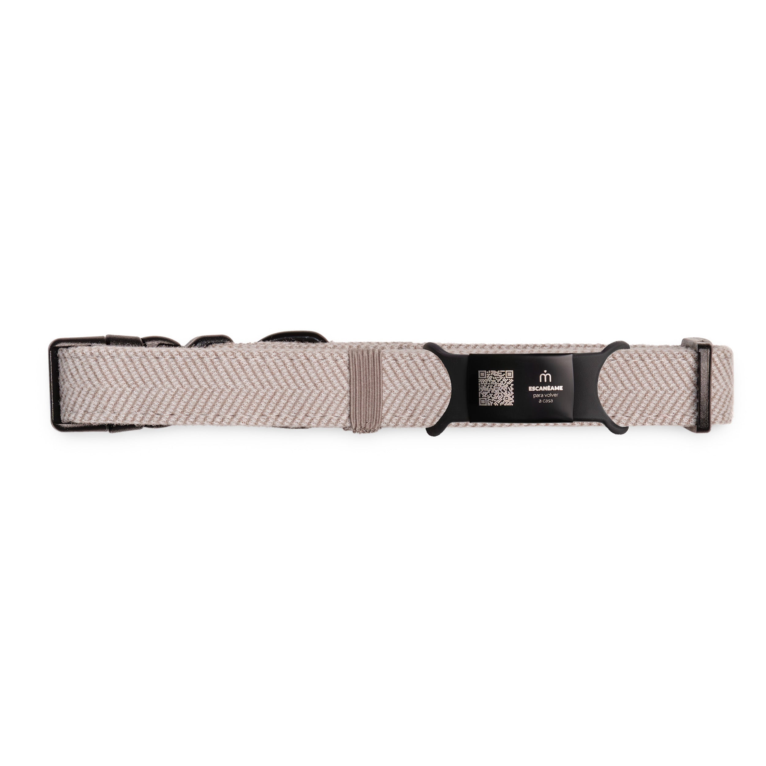 Collar Tweed Gray + M-Tag Slim